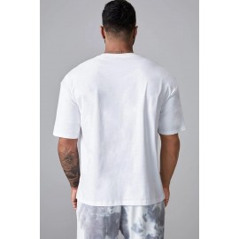 White Go Racing Mens Graphic T Shirt