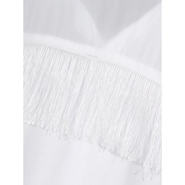 Mens See Through Fringe Shirt